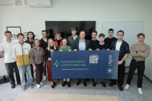 KTU FEEE students receive Litgrid scholarships
